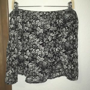 Floral High Waist Flowy Shorts